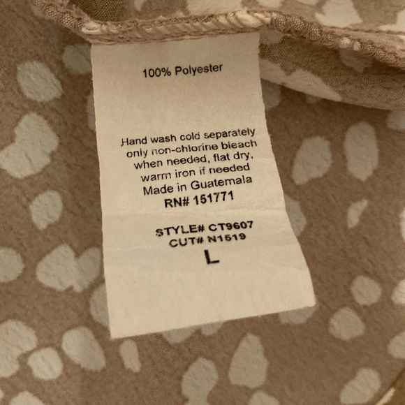 Eden in Love Honolulu Hawaii V-neck Sweetheart Short Sleeve Top Blouse L - Picture 3 of 3